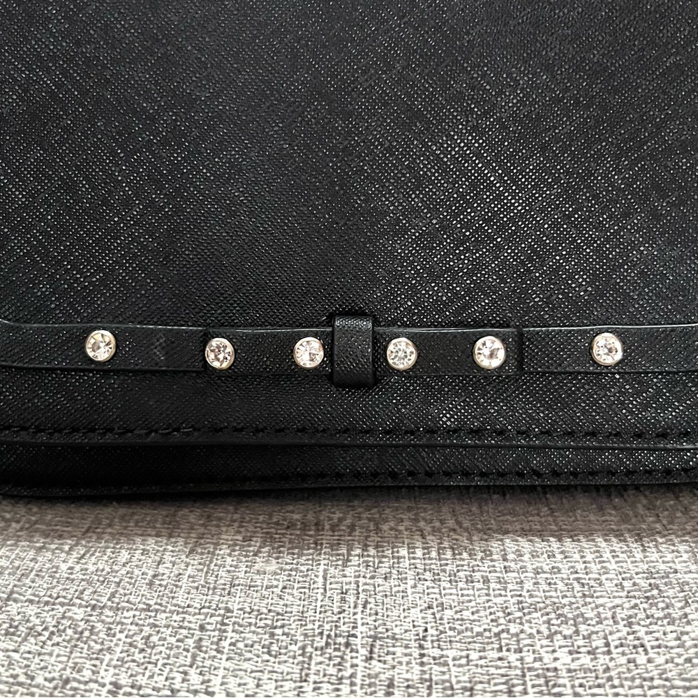 Kate spade Carsen Laurel Way Crystals Bow Saffiano Cow Leather Crossbody Bag - Picture 4 of 15